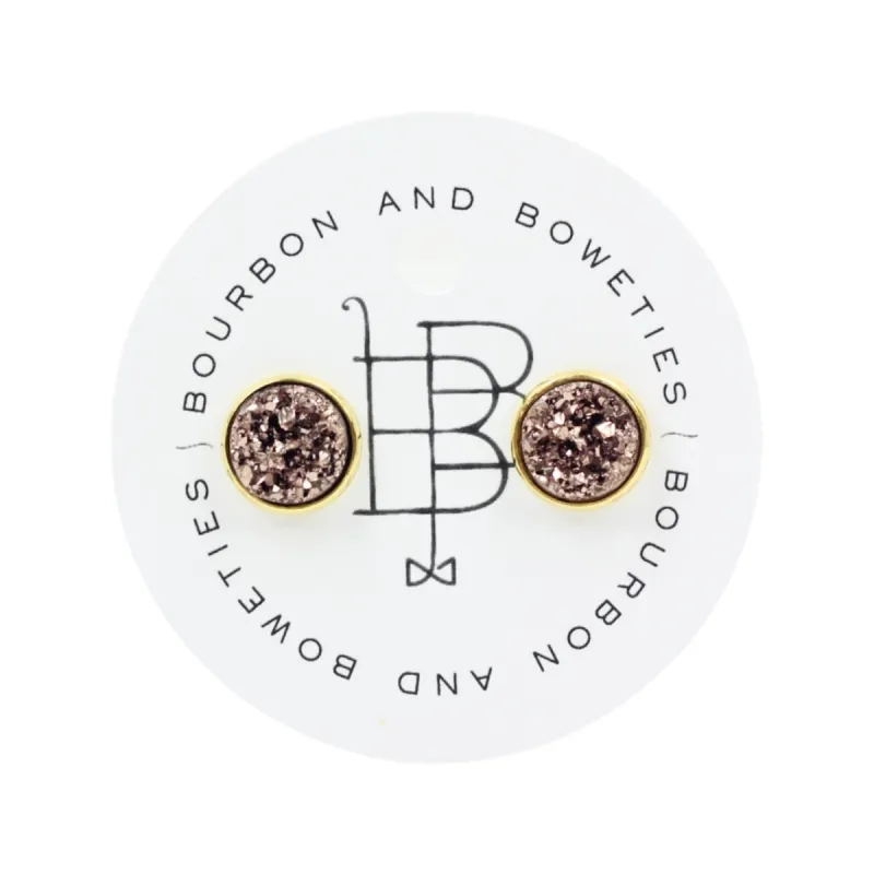 The Carli Stud Earring - Mocha sold by Bourbon and Bowties