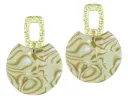 The Leighton Earring - Opal Abalone sold by Bourbon and Bowties