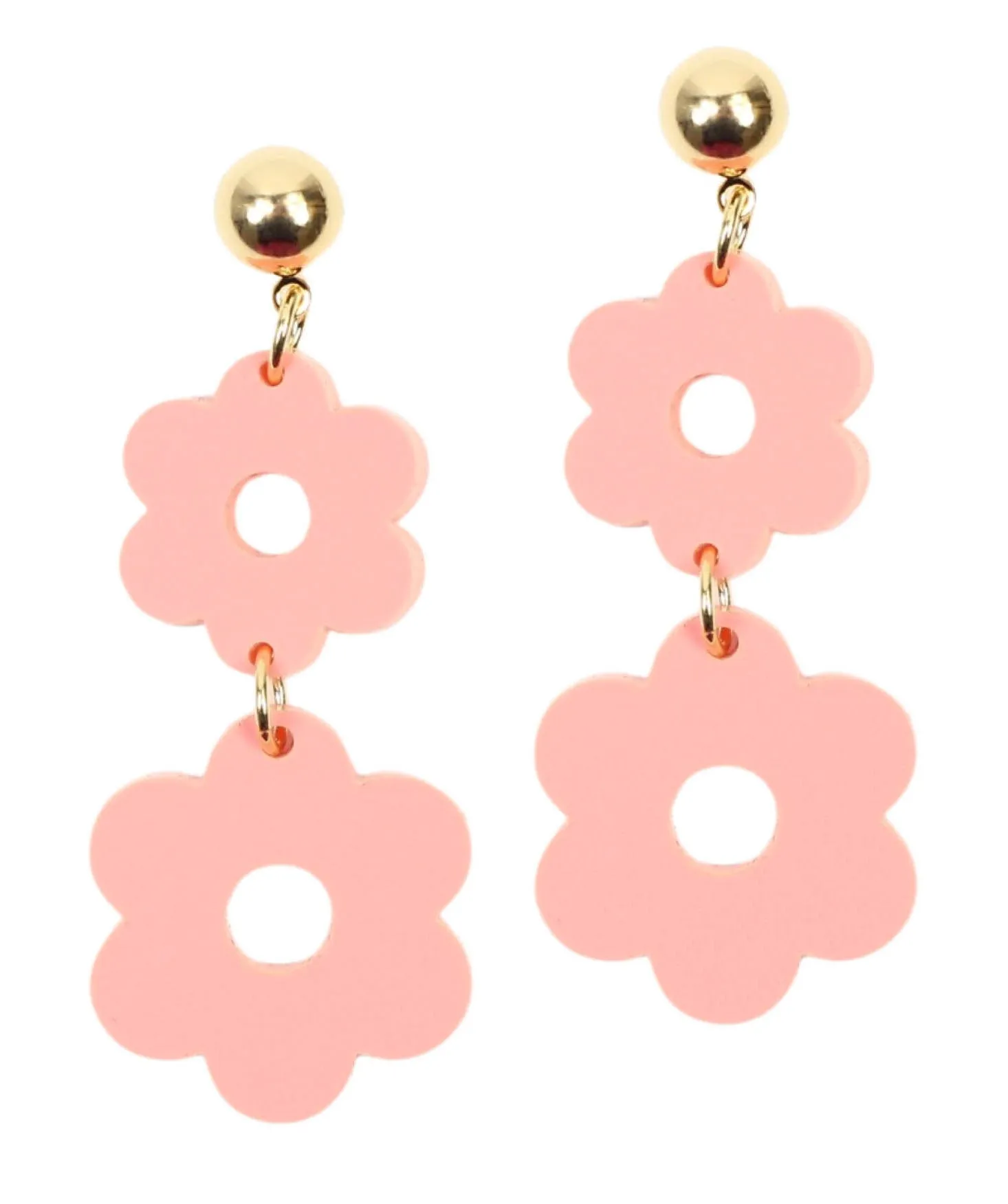Coral Flower Earring sold by Bourbon and Bowties