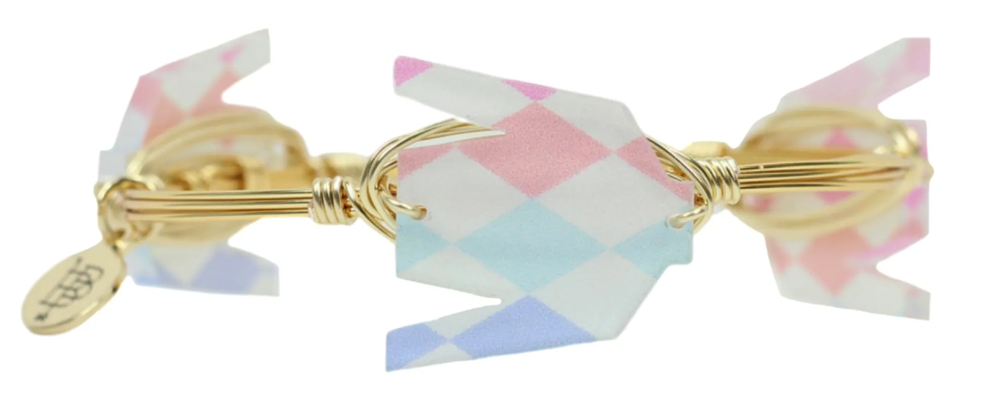 The Jockey Silk Bangle Bracelet - Diamond sold by Bourbon and Bowties