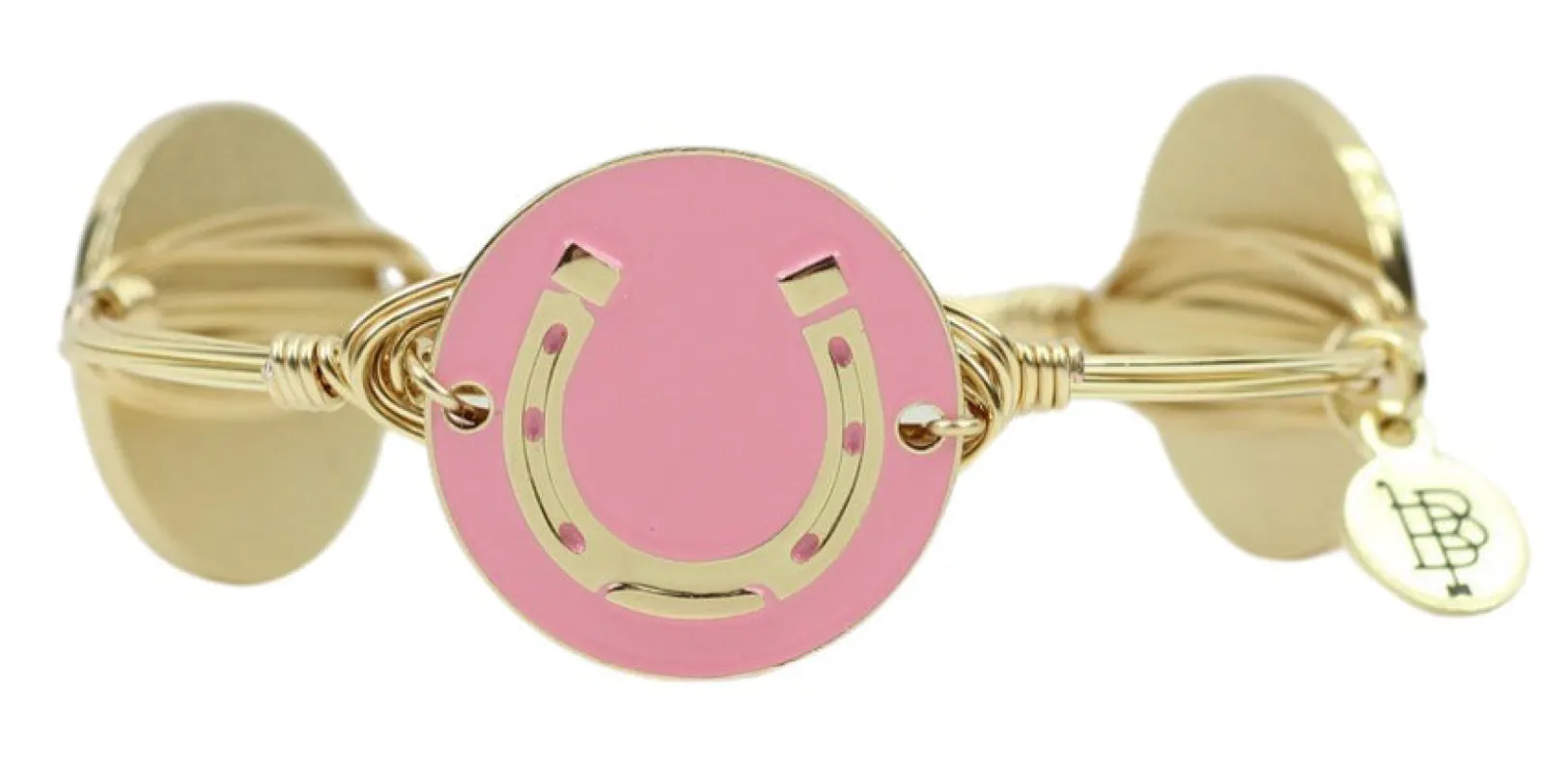 The Horseshoe Bangle Bracelet - Pink sold by Bourbon and Bowties