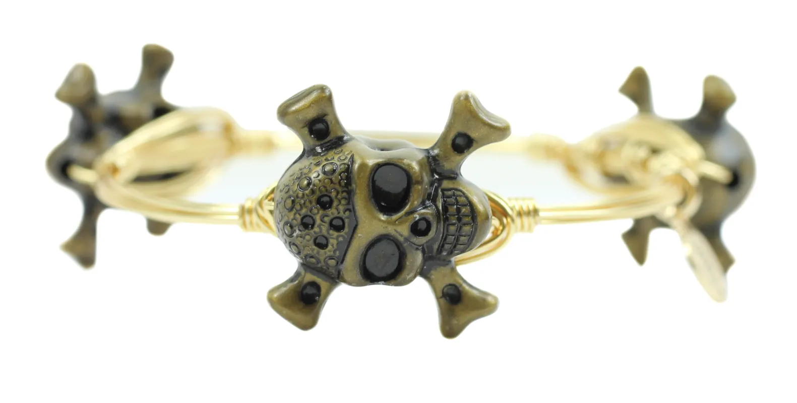 The Skull Bangle Bracelet sold by Bourbon and Bowties