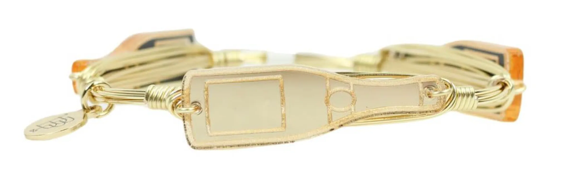 Pop The Champagne Bangle Bracelet made by Bourbon and Bowties