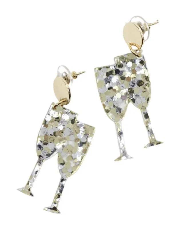 Champagne Clink! Earring sold by Bourbon and Bowties