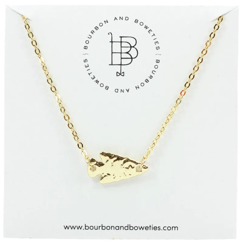 The Arrowhead Necklace sold by Bourbon and Bowties