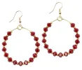 The Chloe Earring - Garnet sold by Bourbon and Bowties