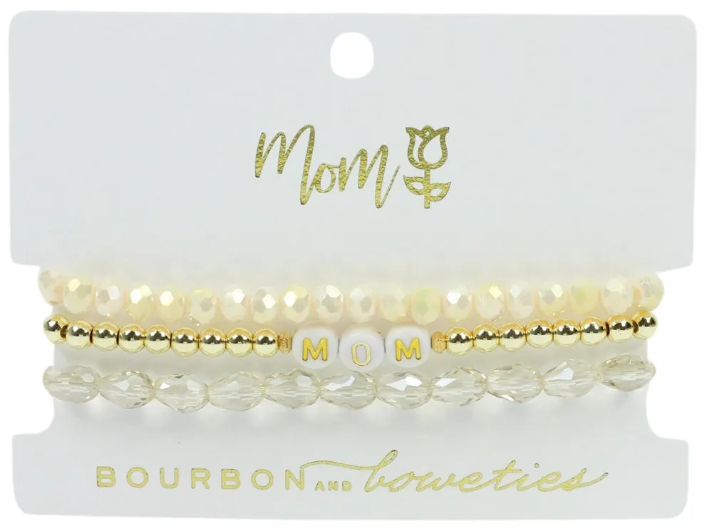 The Mom Stretchy Stack - Blush sold by Bourbon and Bowties