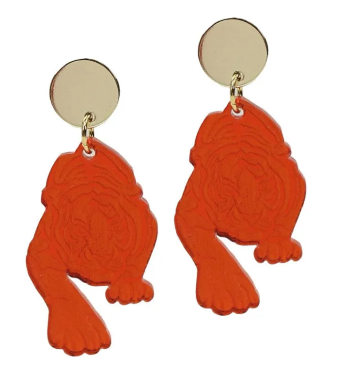 Crouching Tiger Earring sold by Bourbon and Bowties