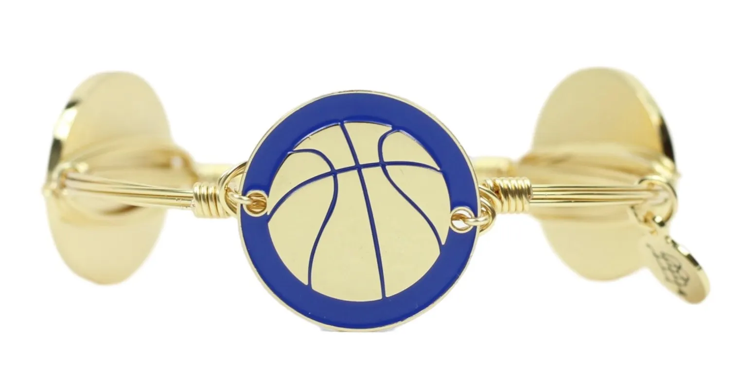 The Basketball Bangle Bracelet - Blue sold by Bourbon and Bowties