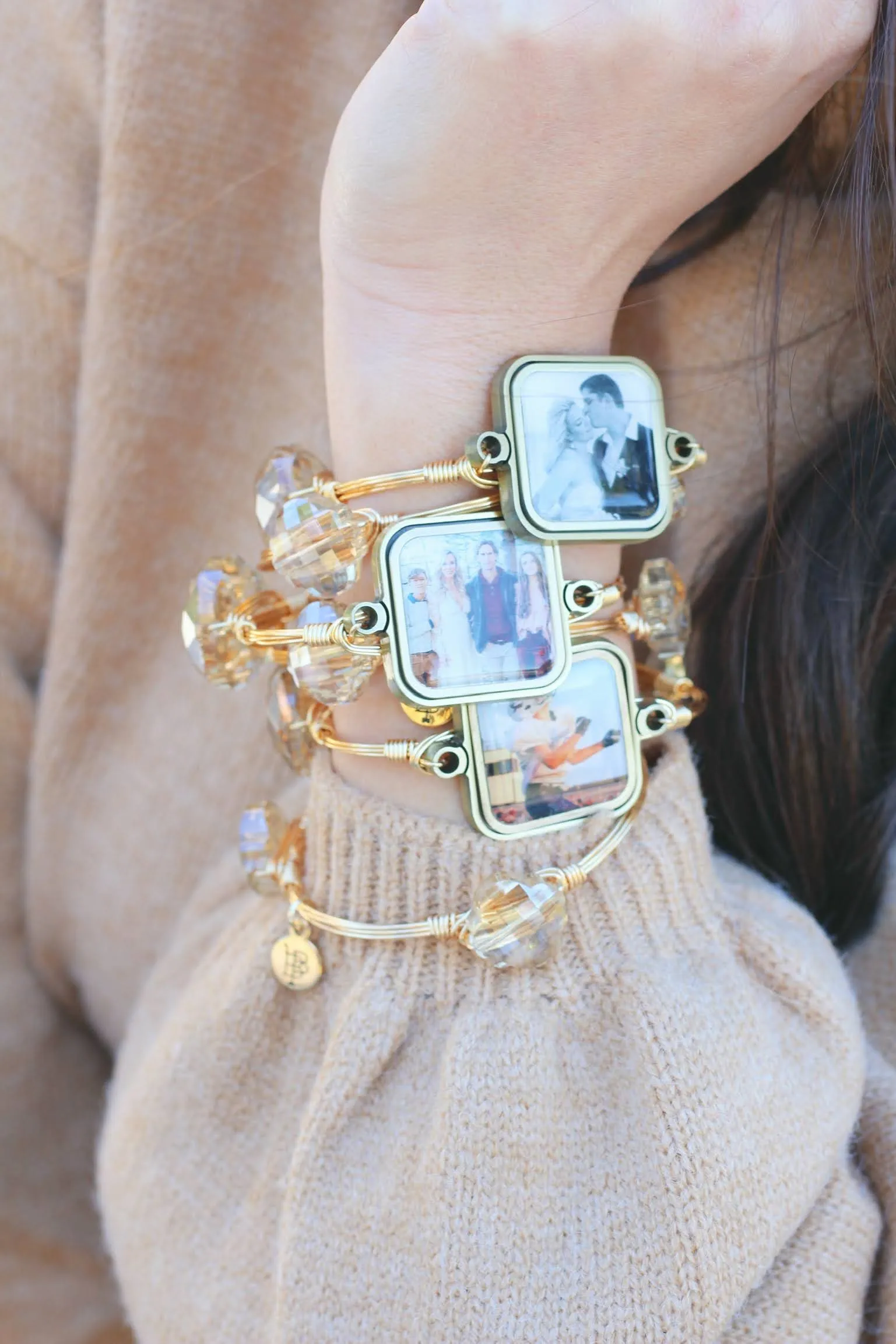 Cadella's xx Bourbon and Boweties Single Photo Tile Bangle - Champagne sold by Bourbon and Bowties product image thumbnail 3