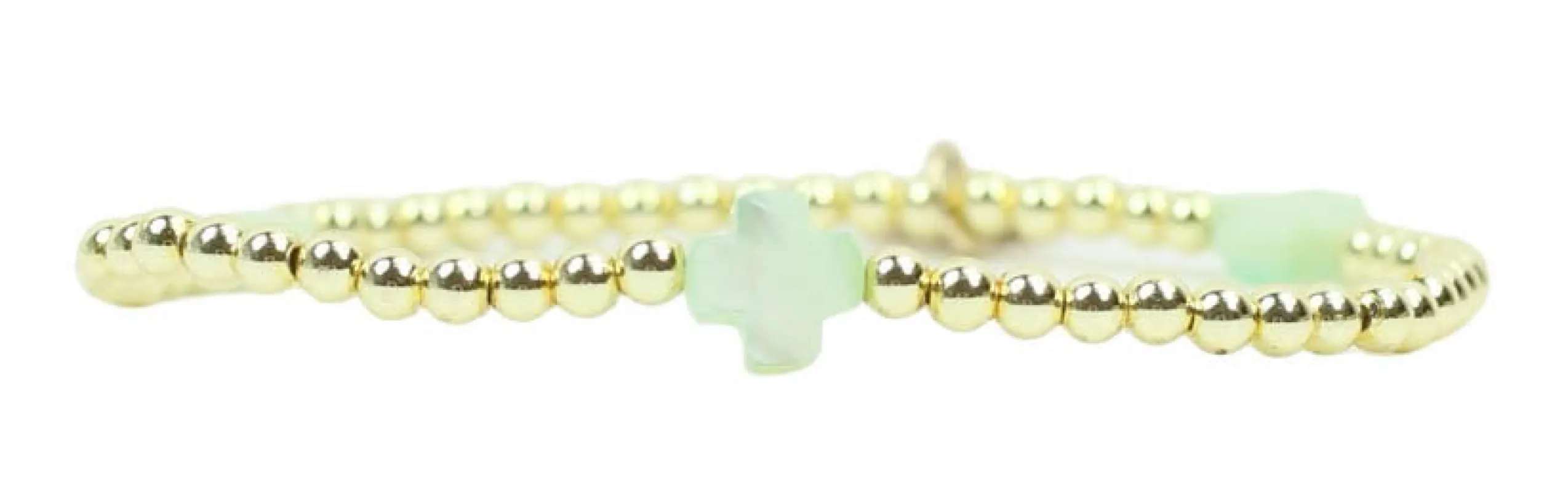 Ella Stacker Stretch Bracelet - Green sold by Bourbon and Bowties