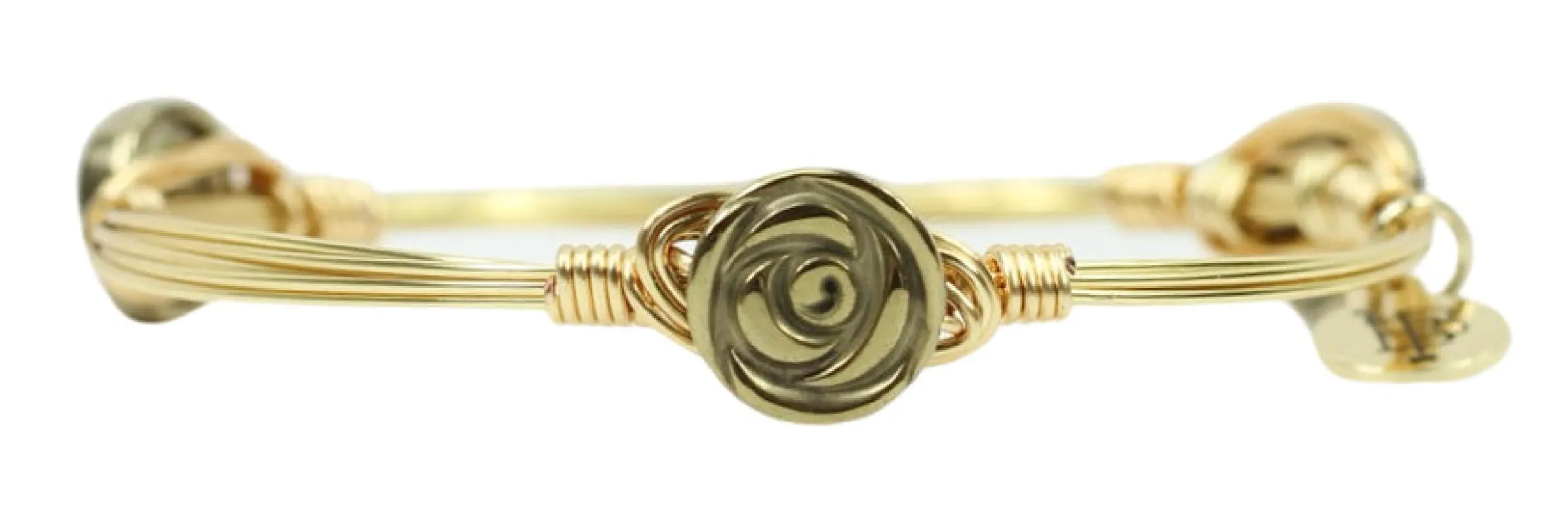 The Gold Pyrite Bangle Bracelet sold by Bourbon and Bowties