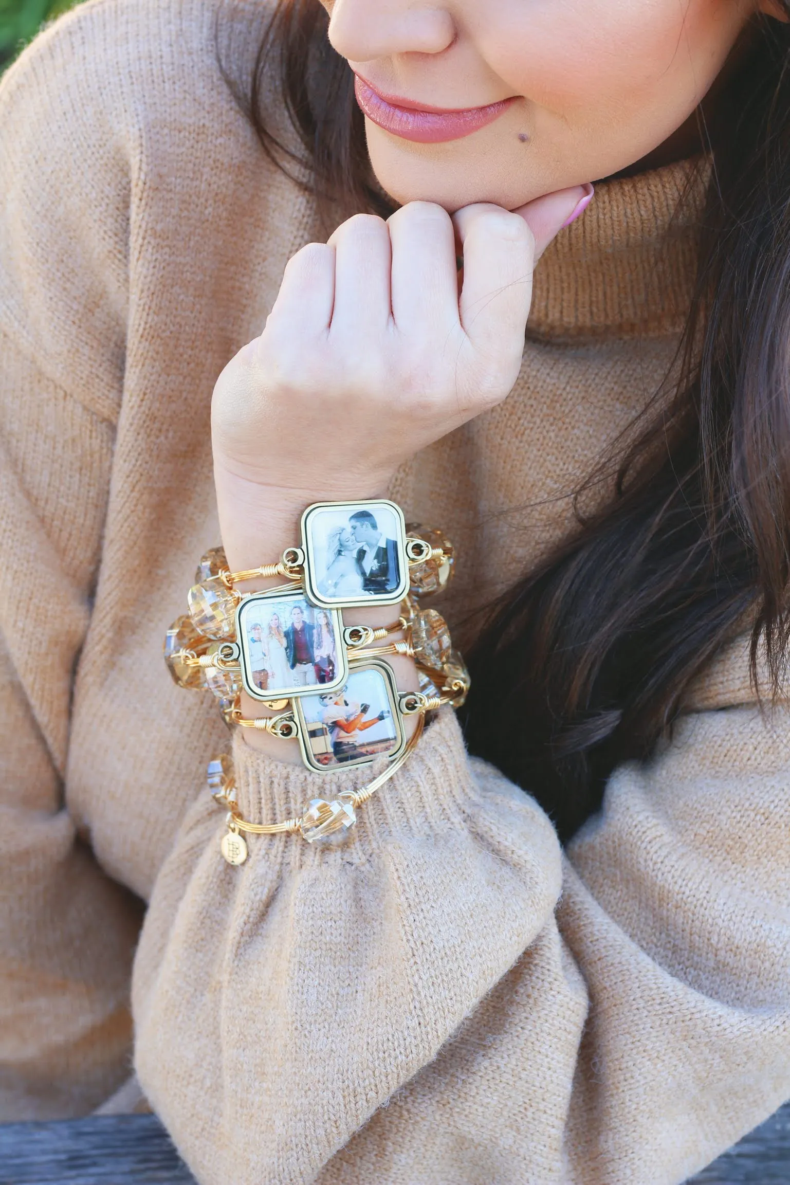 Cadella's xx Bourbon and Boweties Double Photo Tile Bangle sold by Bourbon and Bowties product image thumbnail 3