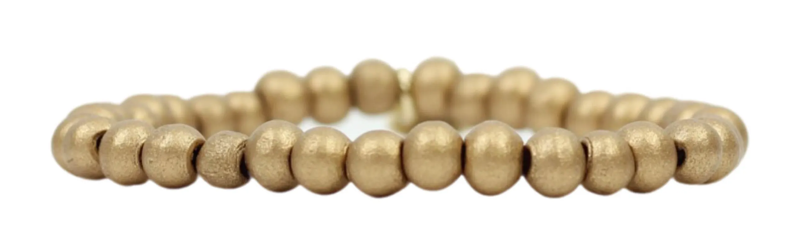 Stacker Stretch Bracelet - Gold Wood sold by Bourbon and Bowties