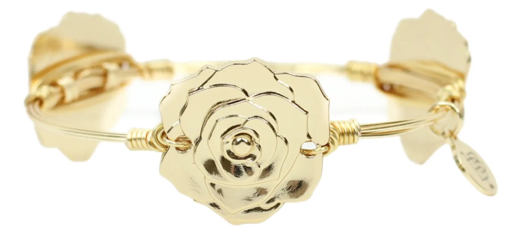 The Run for the Roses Bangle Bracelet - Gold sold by Bourbon and Bowties