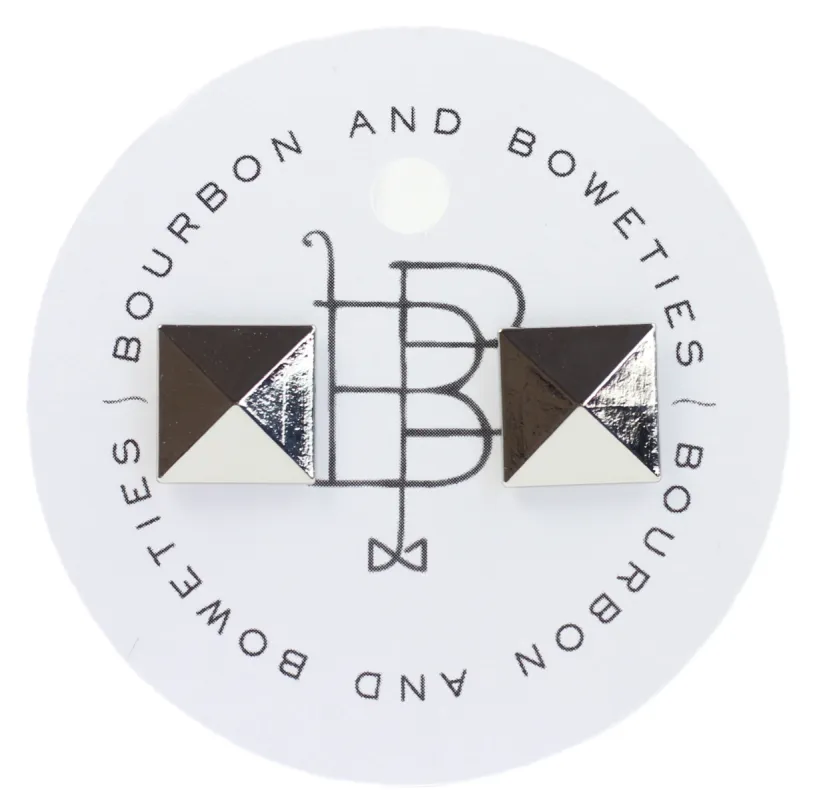 Silver Stud Earring sold by Bourbon and Bowties