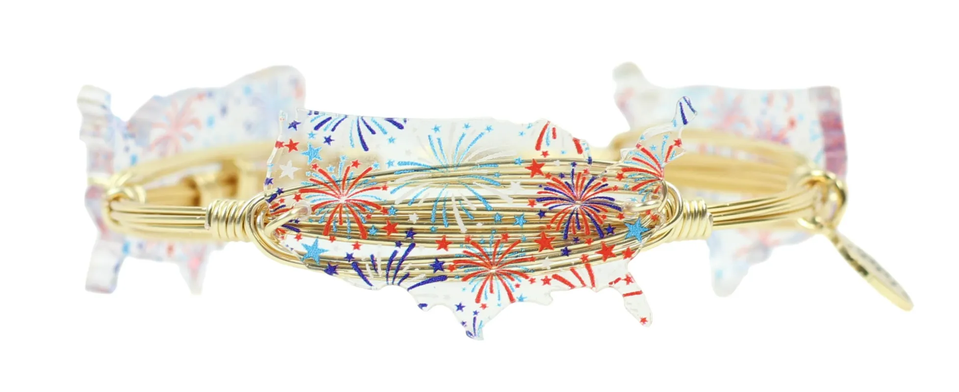 America the Beautiful Bangle Bracelet sold by Bourbon and Bowties