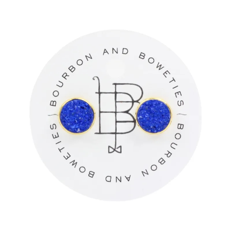 The Carli Stud Earring - Blue sold by Bourbon and Bowties