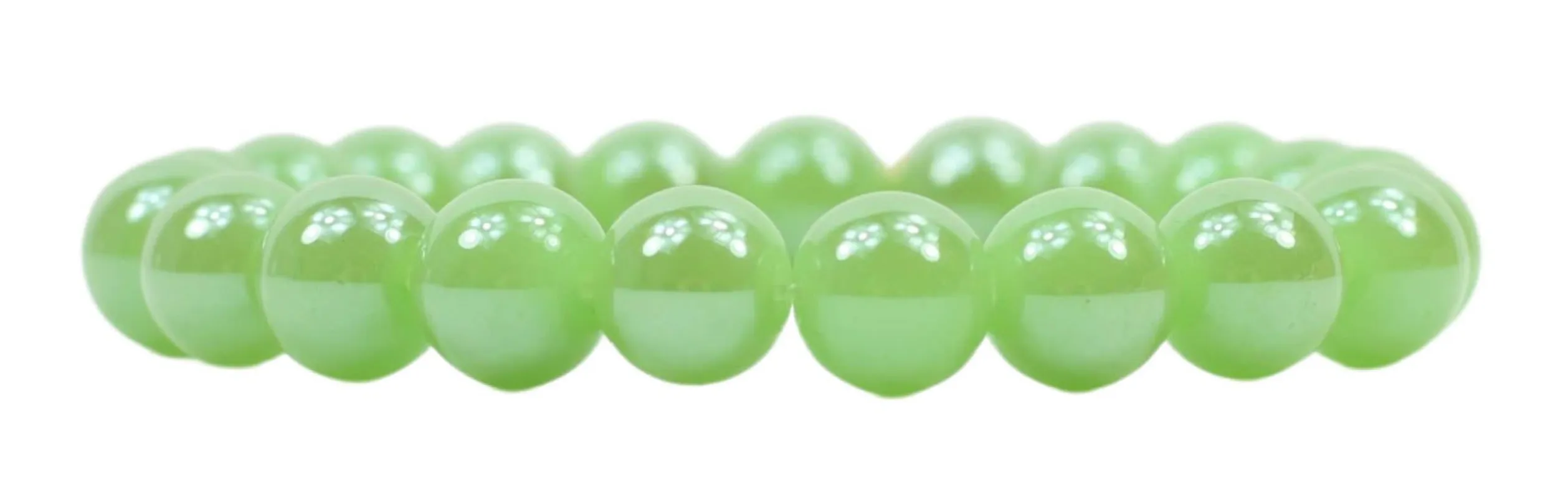 240 Shiny Green Stacker Stretch Bracelet sold by Bourbon and Bowties