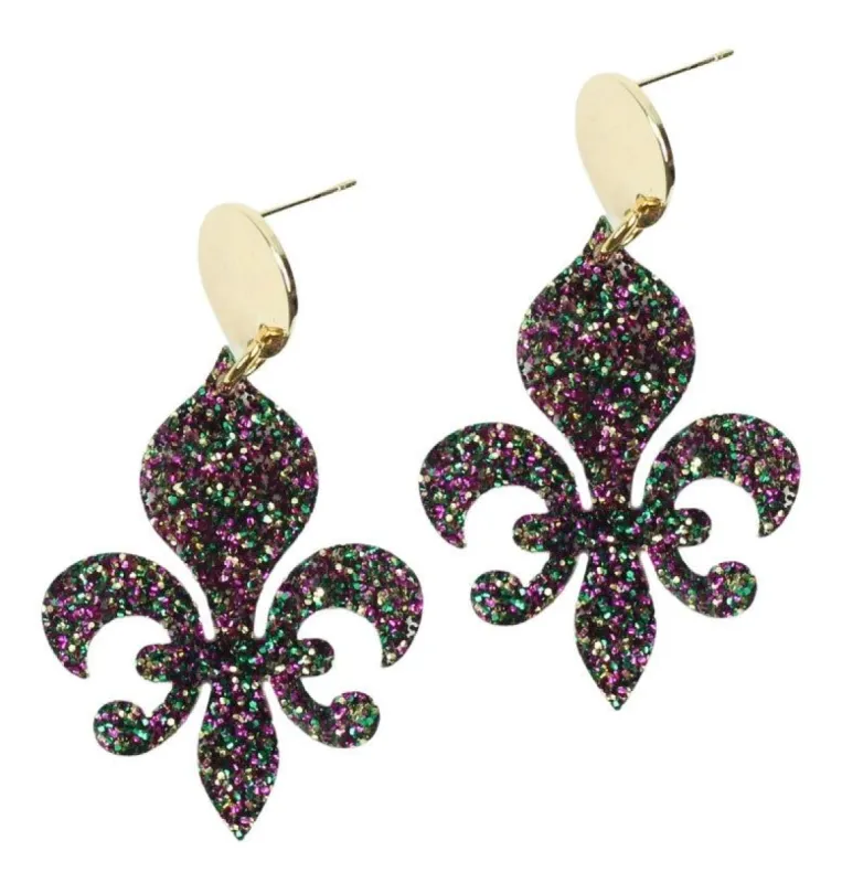 The Fleur De Lis Earring sold by Bourbon and Bowties