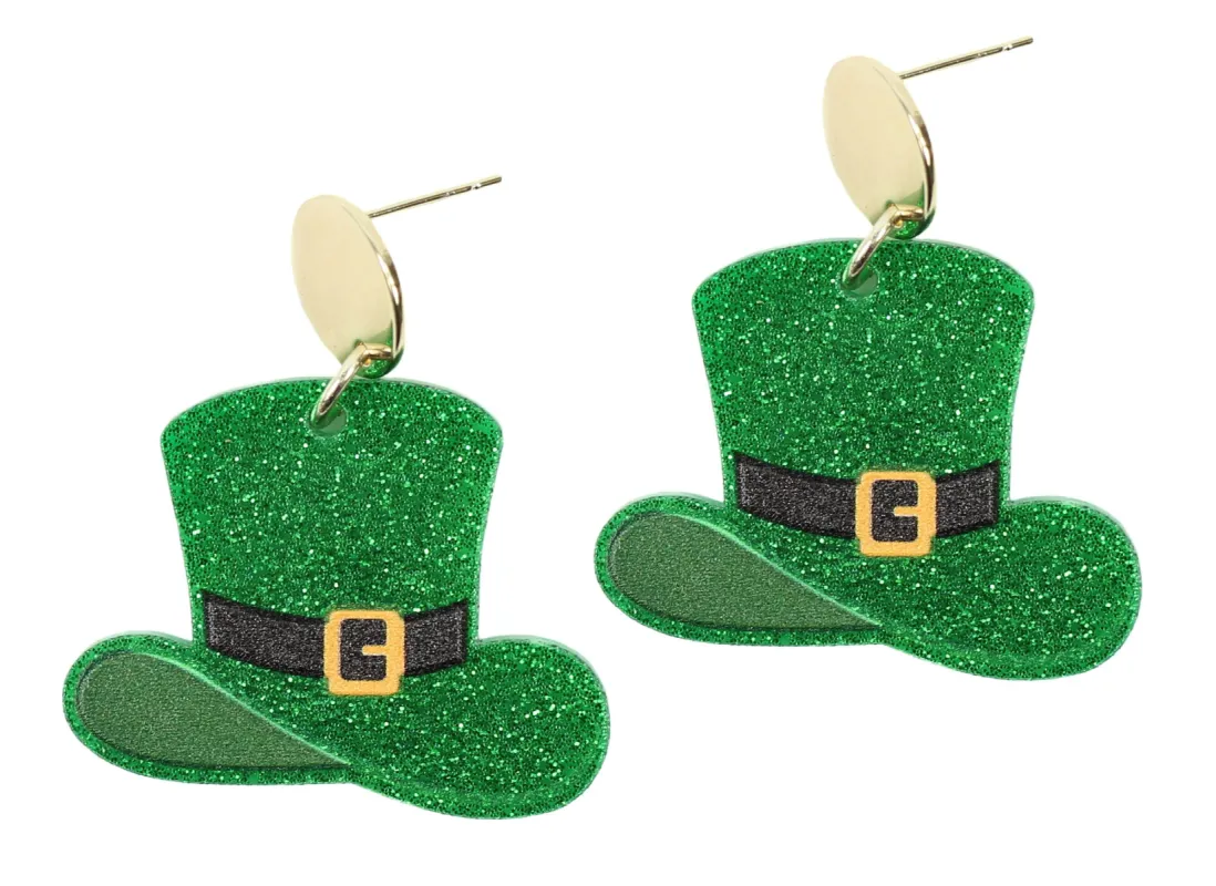 Leprechaun Hat Earring sold by Bourbon and Bowties