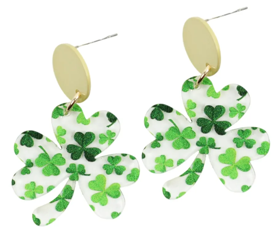 The Mini Shamrock Earring sold by Bourbon and Bowties