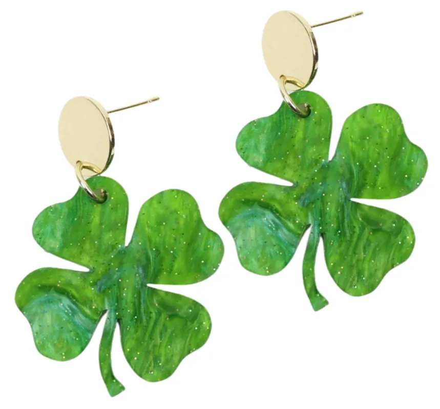 The Shamrock Earring sold by Bourbon and Bowties