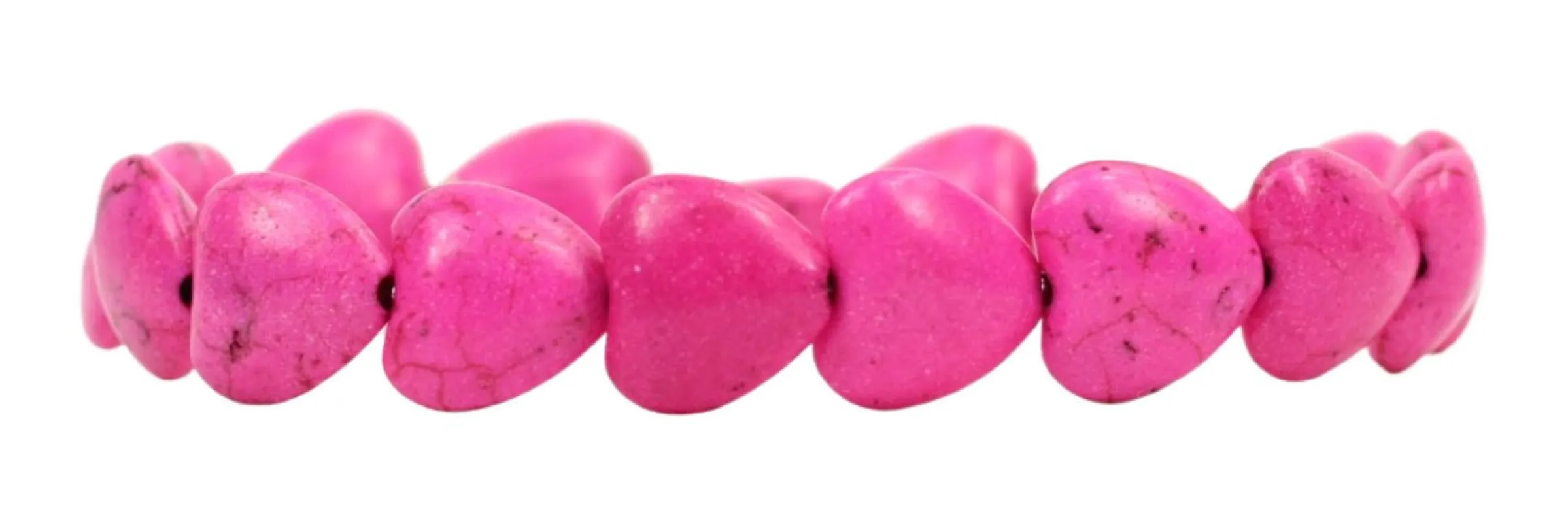 174 Pink Heart Stacker Stretch Bracelet sold by Bourbon and Bowties