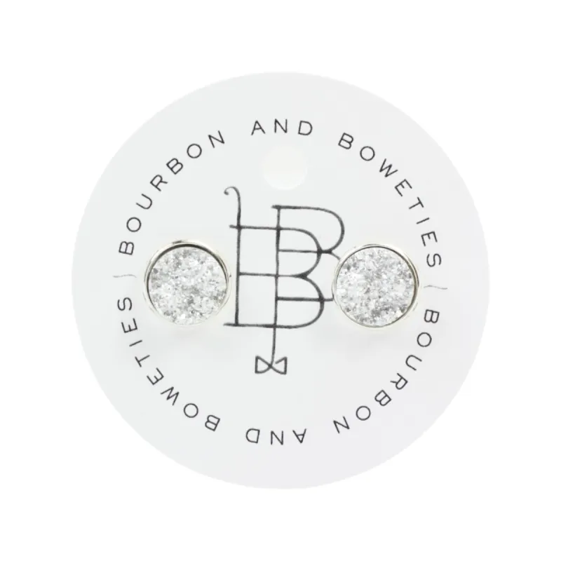 The Carli Stud Earring - Silver sold by Bourbon and Bowties