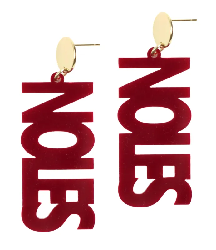 Noles Acrylic Earring sold by Bourbon and Bowties