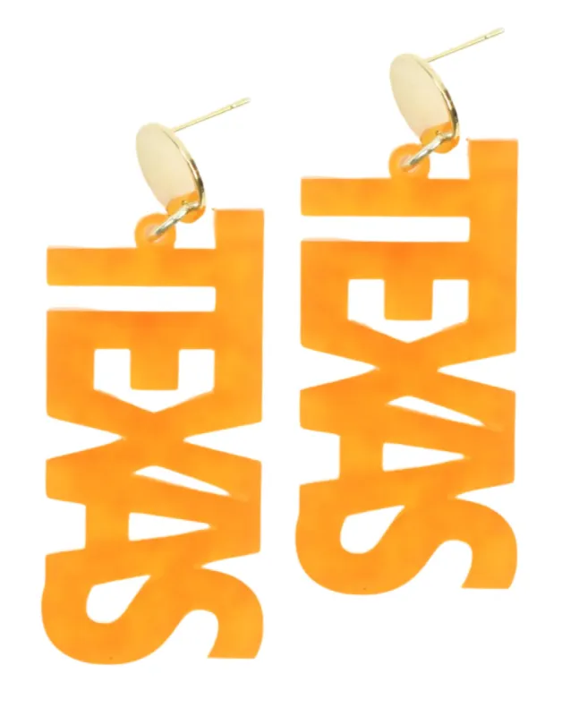 Texas Acrylic Earring sold by Bourbon and Bowties