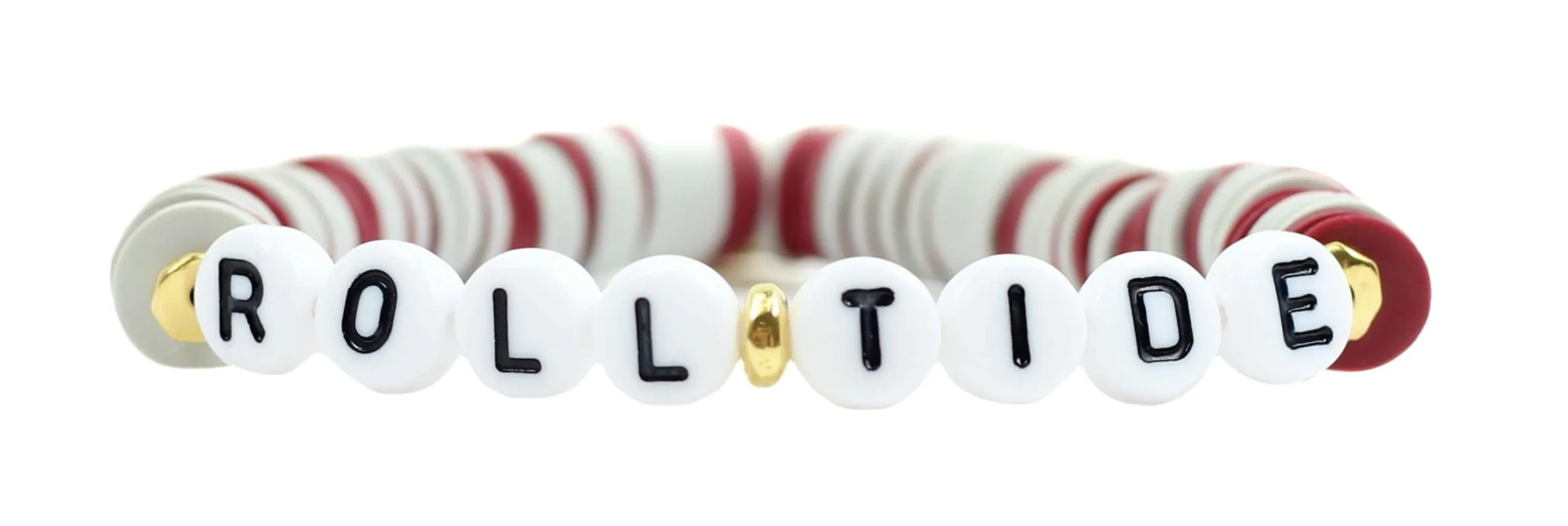 Roll Tide Stretch Bracelet sold by Bourbon and Bowties