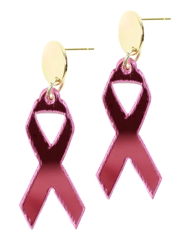 Pink Ribbon Earring sold by Bourbon and Bowties