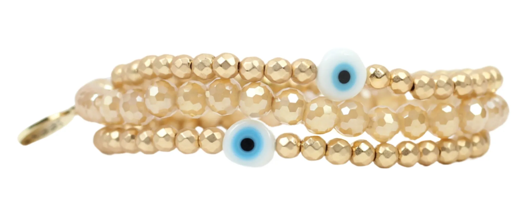 The Evil Eye Stretchy Stack sold by Bourbon and Bowties