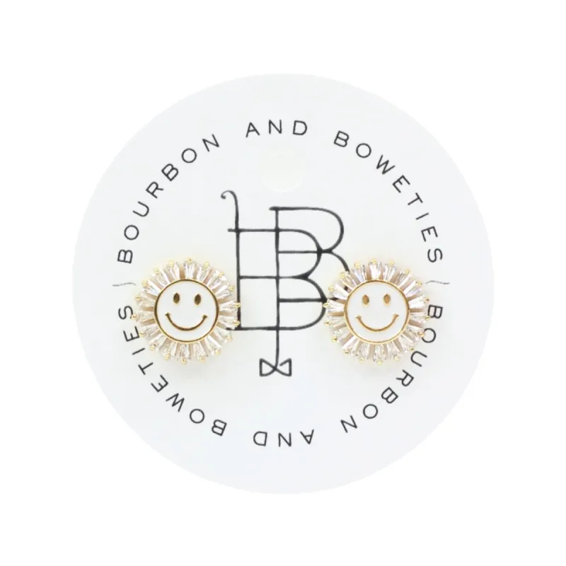 Smiley Stud Earring sold by Bourbon and Bowties
