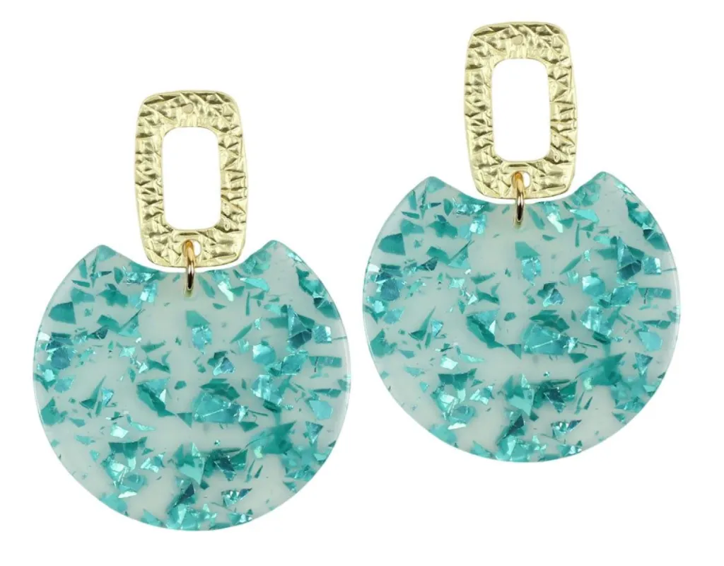 The Leighton Earring - Aqua sold by Bourbon and Bowties
