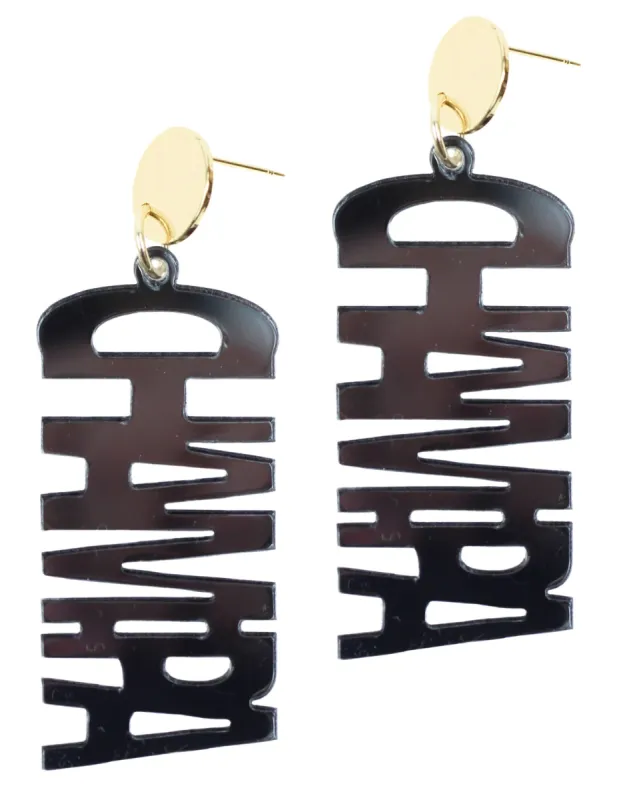 Champa Acrylic Earring sold by Bourbon and Bowties