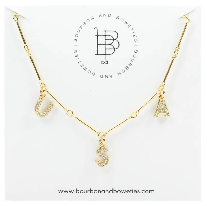 USA Necklace sold by Bourbon and Bowties