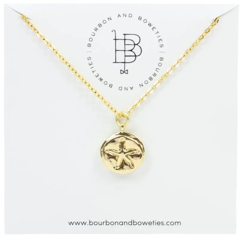 Gold Starfish Necklace sold by Bourbon and Bowties