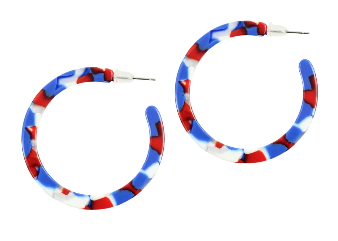 Red, White and Blue Earring sold by Bourbon and Bowties