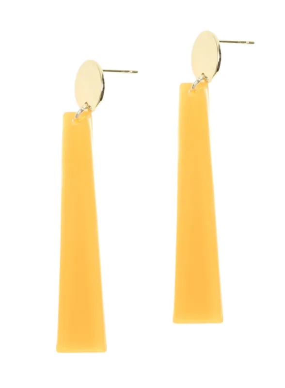 The Tessa Earring - Neon Orange sold by Bourbon and Bowties