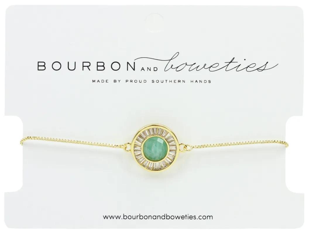 The Sparrow Adjustable Bracelet - Mint sold by Bourbon and Bowties