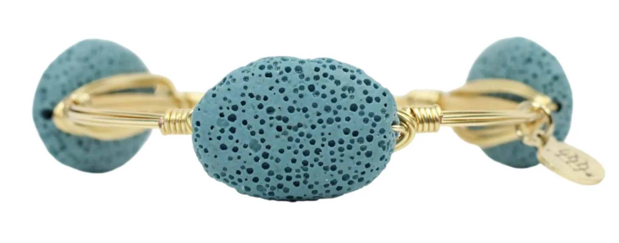 Blue Coral Bangle Bracelet sold by Bourbon and Bowties
