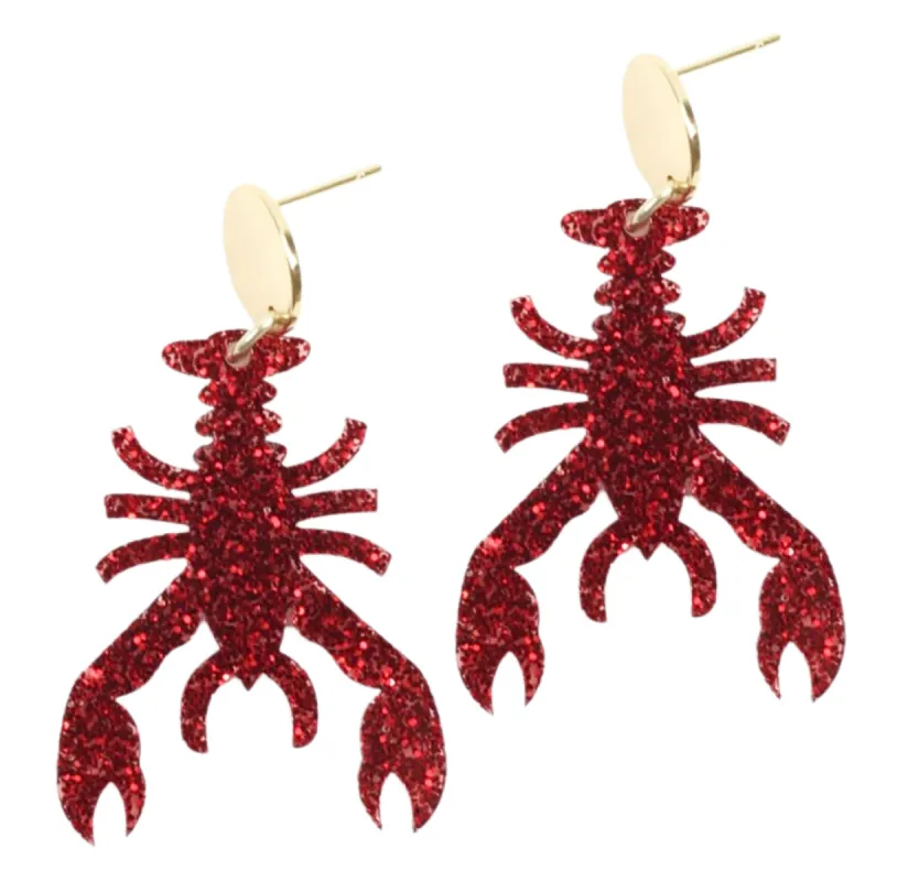 The Lobster Earring sold by Bourbon and Bowties