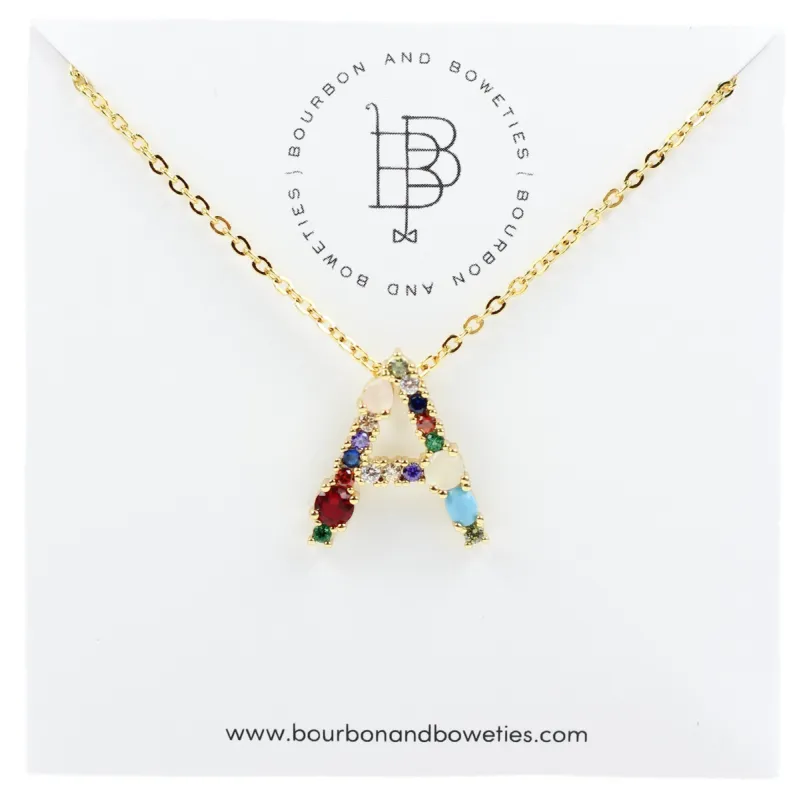 Heirloom Initial Necklace sold by Bourbon and Bowties