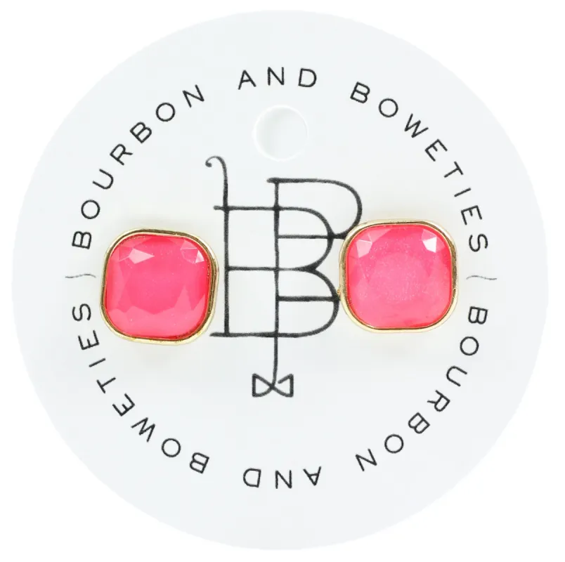 Pink Stud Earring sold by Bourbon and Bowties