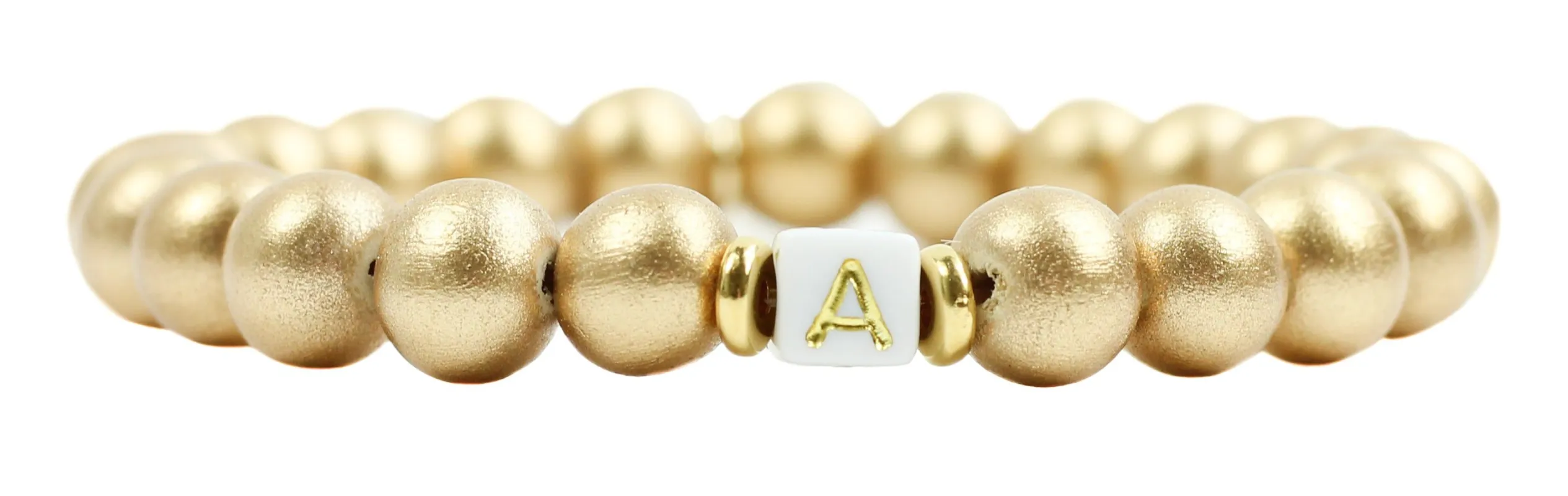 Initial Stretch Bracelet - GOLD sold by Bourbon and Bowties