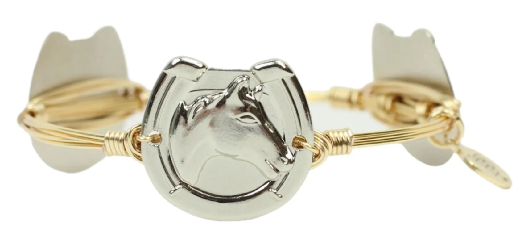 The Triple Crown Bangle Bracelet - Silver sold by Bourbon and Bowties