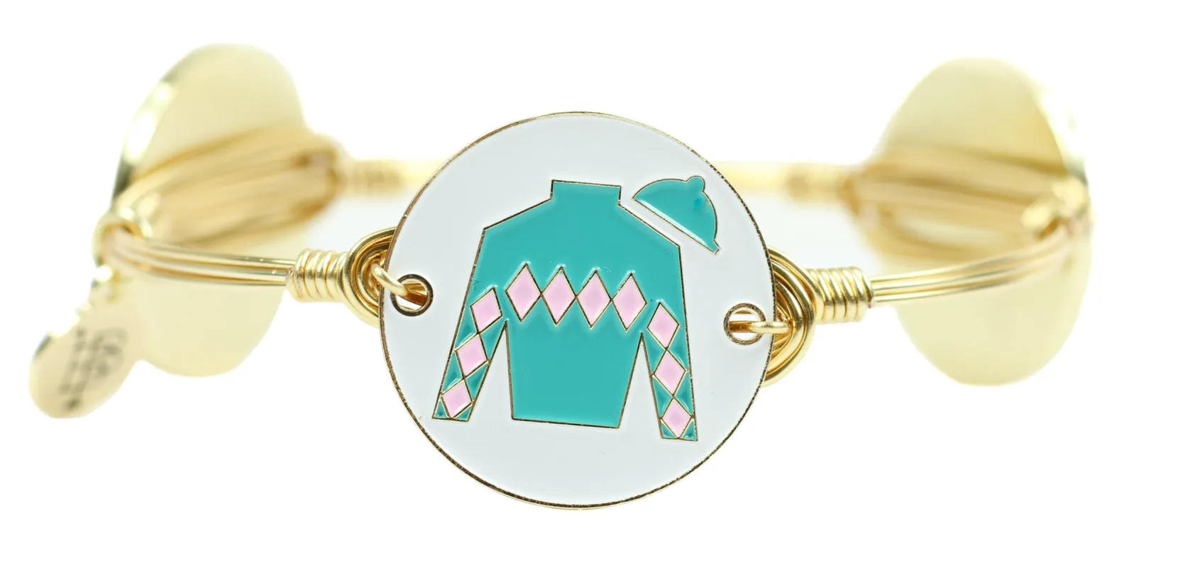 The Jockey Silk Bangle Bracelet - Teal sold by Bourbon and Bowties