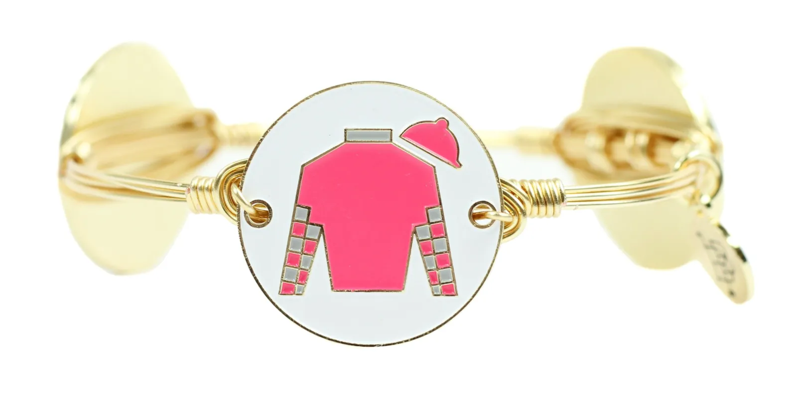 The Jockey Silk Bangle Bracelet - Pink sold by Bourbon and Bowties